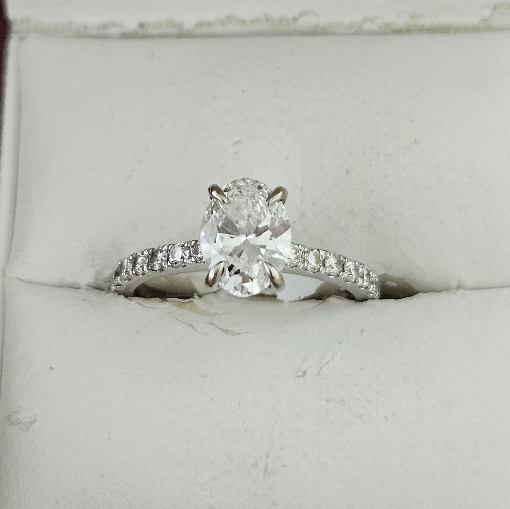 Oval Diamond Engagement Ring